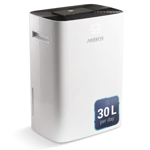 AREBOS AREBOS Dehumidifier | Home Laundry Drying | Three Modes | Timer | Touch | Child Lock | Drain Hose