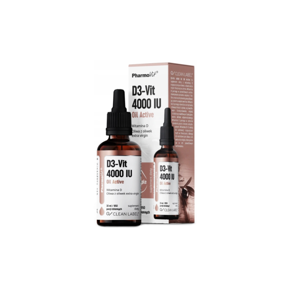 PharmoVit D3-Vit 4000 IU Oil Active drops, 30 ml - Image 2