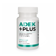 Visanto Adek Plus - J. Zieba - 60 Capsules - Vitamins A + D3 + E + K2 Mk-7