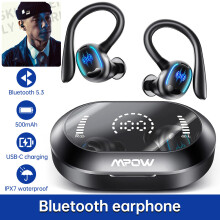 MPOW Wireless Earbuds Bluetooth Headphones Ear Buds Earhooks Sports Earphones
