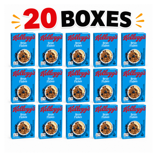 (Bran Flakes 40g, 20) Kellogg’s Breakfast Cereal Mini Portions