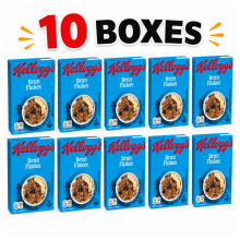 (Bran Flakes 40g, 10) Kellogg’s Breakfast Cereal Mini Portions