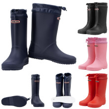 (Navy Blue, EU 28) ZORAX Kids Wellington Boots Rain Wellies Comfortable Waterproof