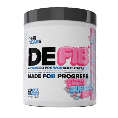 Defib Advanced Pre Workout Catalyst, Fizzy Bubble Gum - 440 Grams