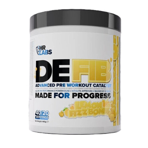 Defib Advanced Pre Workout Catalyst, Lemon Fizz Bombs - 440 Grams