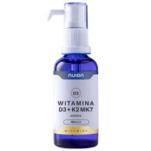Puromedica NUION VITAMIN D3 4000 K2 MK7 drops LARGE PACKAGE 380 SERVINGS