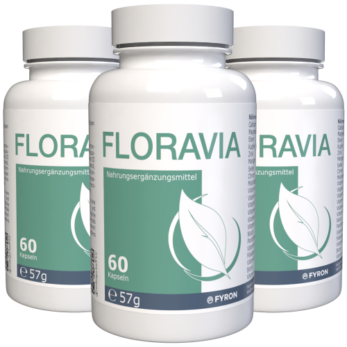 Floravia - 180 Capsule (3x 60 Capsule), Confezione da 3