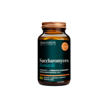 Doctor Life Saccharomyces Boulardii - Probiotic + 4 Prebiotics Florassist, 60 Capsules