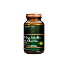 Doctor Life Mega Spirulina&chlorella - Detox Support, 200 Tablets
