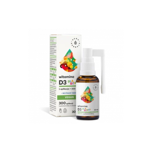Aura Herbals Witamina D3 Vegan dla dzieci 30ml