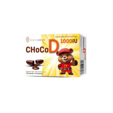 Pharmaverum Vitamin D3 Chocod Chewable Capsules With Chocolate Filling, 60 Capsules