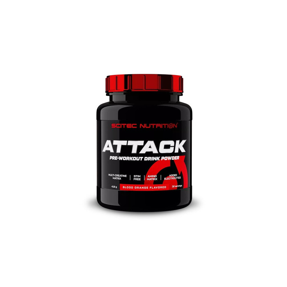 Scitec Attack, Blood Orange - 416 Grams