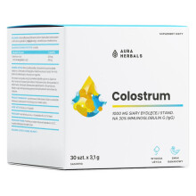 Aura Herbals COLOSTRUM 1000mg Bovine Colostrum BANANA powder IMMUNITY