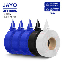 JAYO PLA Plus 3D-Druckerfilament, 1,75 mm Nachfüllfilament, schwarz