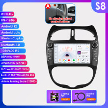 Hizpo Autoradio 2Din Android, Écran 7 pouces, GPS, Carplay, Bluetooth, pour Peugeot 206 206CC 206SW