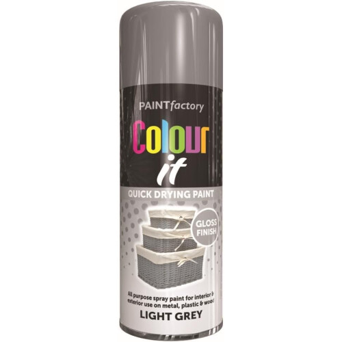 Rapide RAPIDE PF Colour It Spray Paint Performance Quick Drying Wood Litght Grey 400ml
