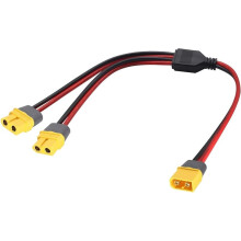 XT60 Y-Splitterkabel 14AWG 2 Buchsen auf 1 Stecker XT60 Parallelkabel für Solarmodul-Kraftwerksbatterie-Ladekabel