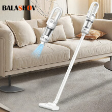 Aspirateur à main sans fil, 6500Pa, avec filtre HEPA, lampe LED et batterie 4000mAh pour maison et voiture