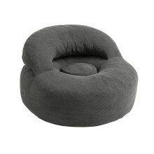 SoBuy Corduroy Armchair with Footstool