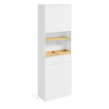 SoBuy Mobil fürdőszobai szekrény 6030180 cm fehér
