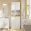SoBuy Colonne SdB Blanche Éclairage BZR241-E-W 16