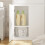 SoBuy Colonne SdB Blanche Éclairage BZR241-E-W 10
