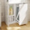 SoBuy Colonne SdB Blanche Éclairage BZR241-E-W 12