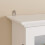SoBuy Armoire Murale Blanche 2 Portes Vitrées LED 4