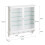 SoBuy Armoire Murale Blanche 2 Portes Vitrées LED 3