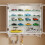 SoBuy Armoire Murale Blanche 2 Portes Vitrées LED 8