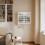 SoBuy Armoire Murale Blanche 2 Portes Vitrées LED 15