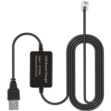 USB to Rj11 Plug Cable Detector Power Cable Thickened USB Plug Connect to Car Charger Fit Most