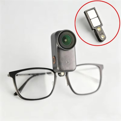 For  Osmo  Camera Magnetic Mount Eyeglass Frame Clip Bracket Eye-Level POV Shooting Accessories Vertical 2