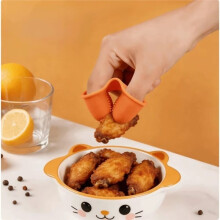 3pcs Oil-Proof Silicone Snacks Finger Cover Dirt-Proof Potato Chips Finger Sleeve Non-Slip Food Finger Snacks
