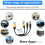 Cable Convertidor de Conector 3 en 1 XT60 A DC5521 Doble, Cable Adaptador de Extensión XT60 Macho-Hembra, Enchufe de Conversión de Carga 4