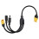 Cable Convertidor de Conector 3 en 1 XT60 A DC5521 Doble, Cable Adaptador de Extensión XT60 Macho-Hembra, Enchufe de Conversión de Carga 1