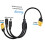 Cable Convertidor de Conector 3 en 1 XT60 A DC5521 Doble, Cable Adaptador de Extensión XT60 Macho-Hembra, Enchufe de Conversión de Carga 5