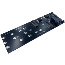 Adaptador SSD M.2 de Canal Duplo NVMe para SFF-8643 M.2 NGFF para III para PC, Servidor e Estação de Trabalho (Sem Necessidade de Driver)