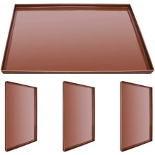 4 Stuks Herbruikbare Antiaanbak Siliconen Droogvellen - Compatibel met de Meeste Voedseldrogers en Ovens, Gemakkelijk Schoon Te Maken.