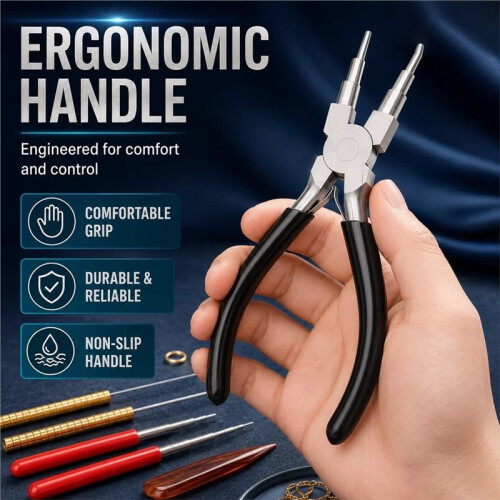 Wire Wrapping Tool Kit 6-Step Pliers 5-Step Coiling Rods Burnisher  Adjuster for Jewelry Making DIY