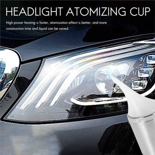 1set Car Headlight Restoration Kit - Steam Atomization Cup (with EU Plug),Scratch Repair Tool 2