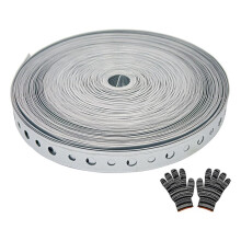 Verzinktes Metallrohrband 3/4 Zoll X 100 Fuß, 24 Gauge, Zur Rohrbefestigung, zum Aufhängen und für Flexibles Kürzen, mit Löchern