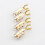 4PCS B554G Gold Plated Spade Connector Speaker Cable Y Spade Plug Audio Screw Fork Connectors 6