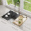 Multipurpose over-Sink Roll- Dish Drying Rack, Colander, Dish Drying Rack, Storage Rack for Dishes and Cutlery, 1PC 5