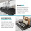 Multipurpose over-Sink Roll- Dish Drying Rack, Colander, Dish Drying Rack, Storage Rack for Dishes and Cutlery, 1PC 4