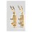 4PCS B554G Gold Plated Spade Connector Speaker Cable Y Spade Plug Audio Screw Fork Connectors 3