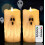 Halloween Ghost Flameless Pillar Candles with Remote Timer, 2PCS_Special Gift 1