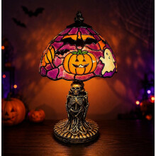 Handgemaakte Halloween-lamp met beschildering_Speciaal cadeau