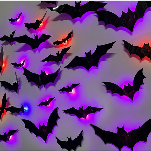 36 Pack Halloween Bats Wall Decor Halloween Decorations Indoor_Special Gift
