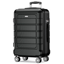 Valise Rigide Rouge, 28Inches 700mm, Extensible et Légère pour Voyage